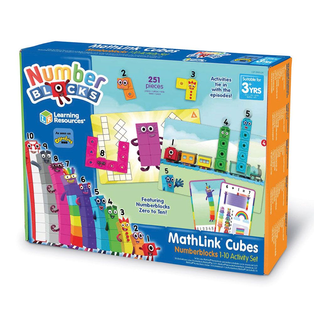 Mathlink Cubes Numberblocks 1-10 Activity Set