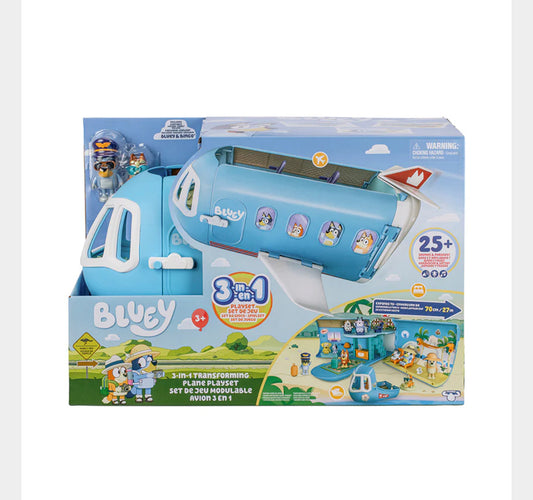 Bluey S11 3-In-1 Transforming Plane Playset