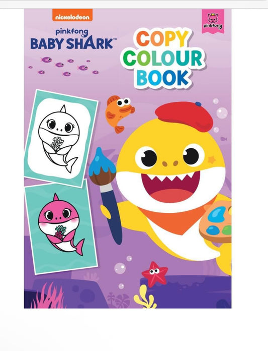 Baby Shark Copy Colour Book