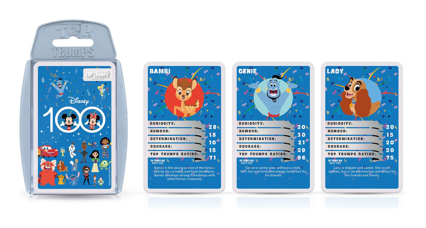 Disney 100 Top Trumps Card Game