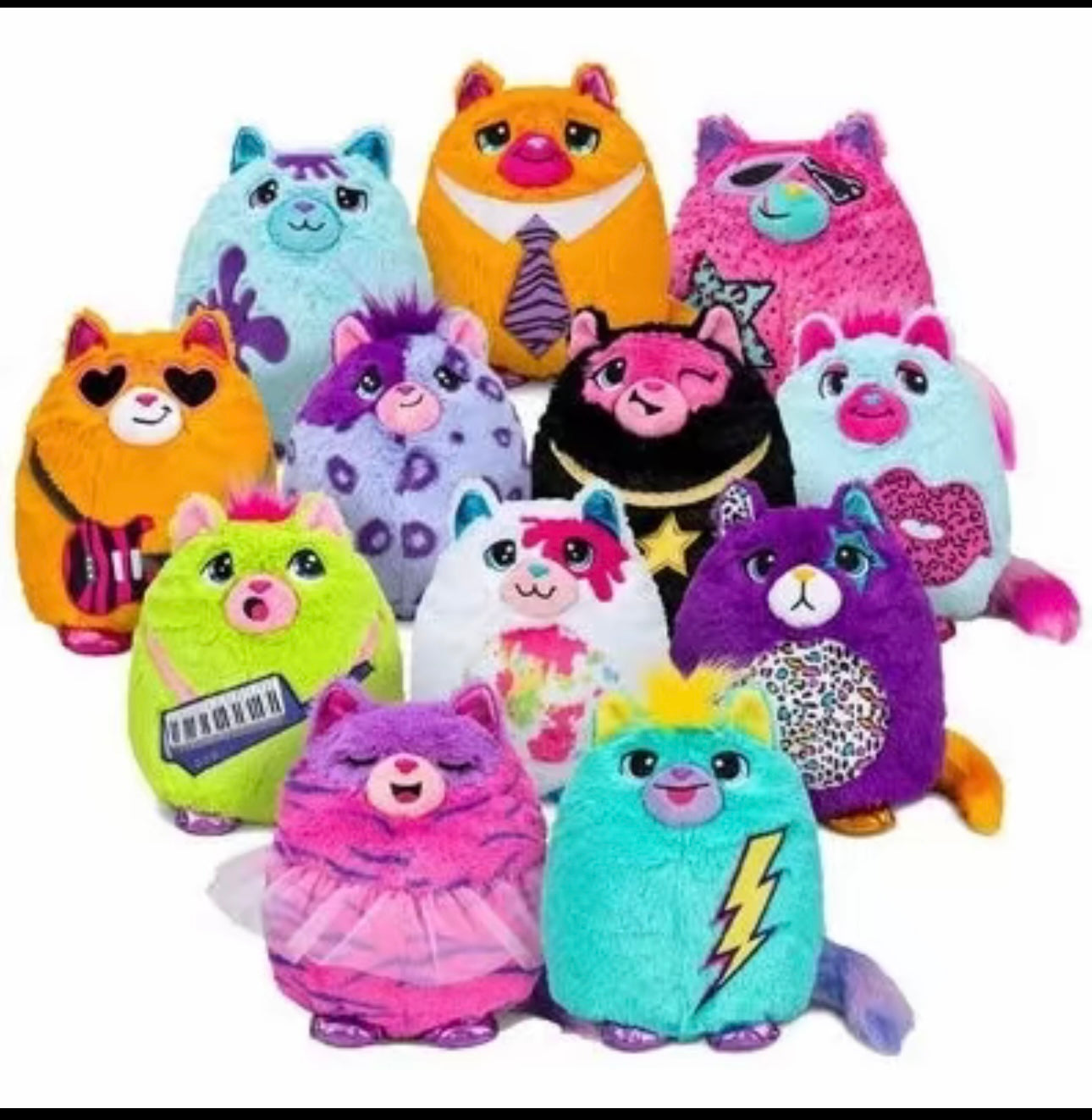 Misfittens Cat Plush Wave 3 Assorted.