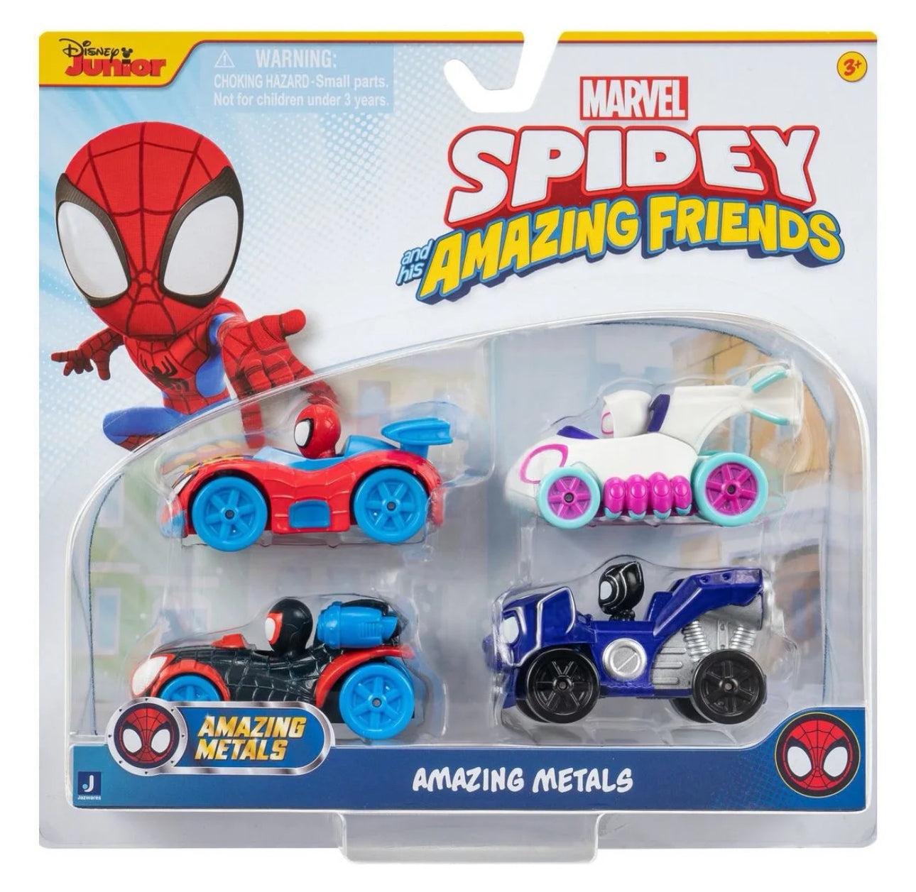 Spidey- Amazing Metals 4 pack Bundle Assortment Cars