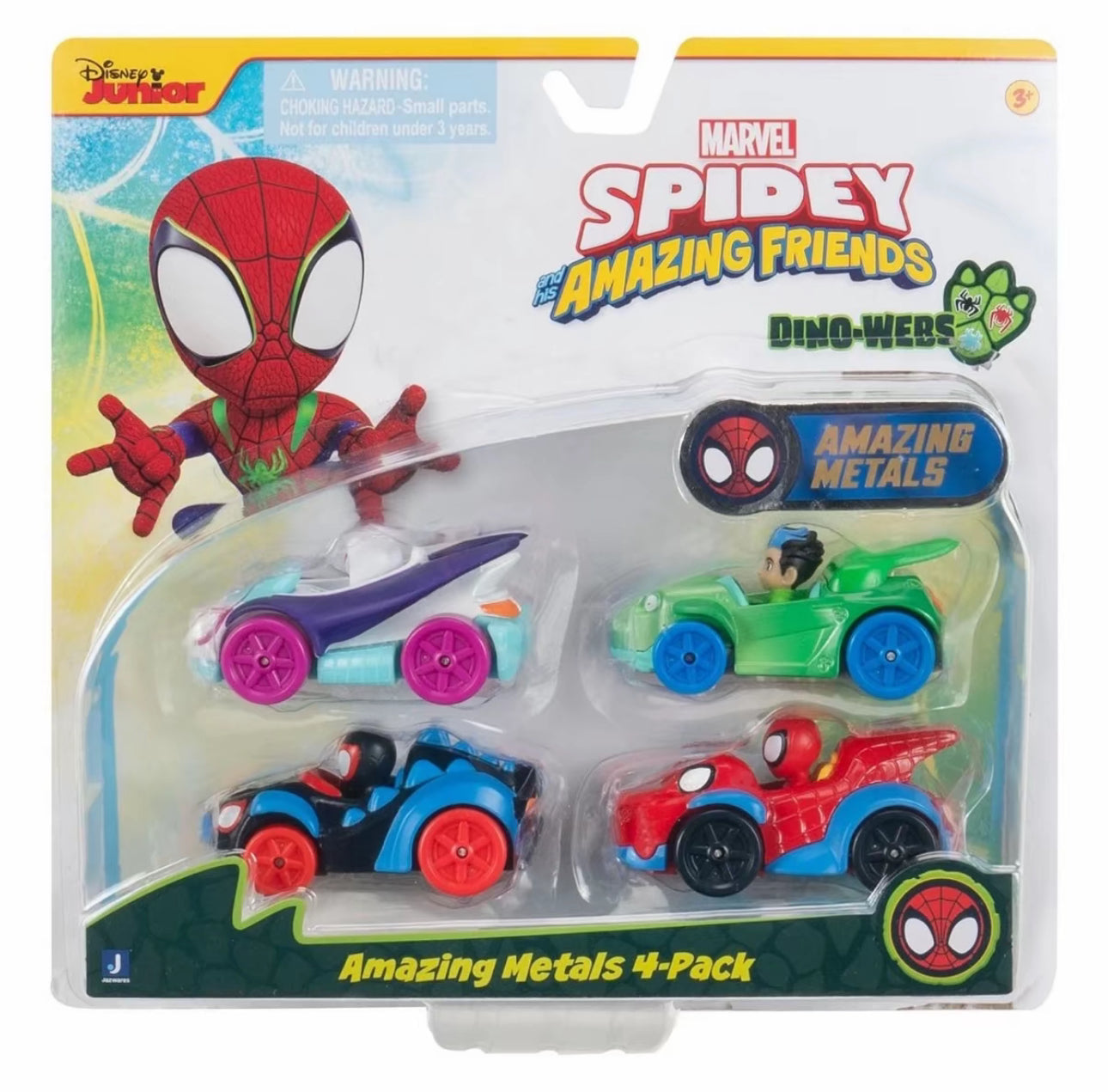 Spidey- Amazing Metals 4 pack Bundle Assortment Cars