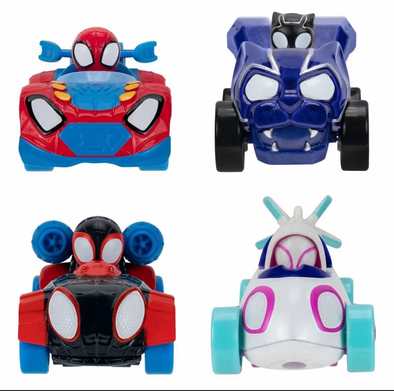 Spidey- Amazing Metals 4 pack Bundle Assortment Cars