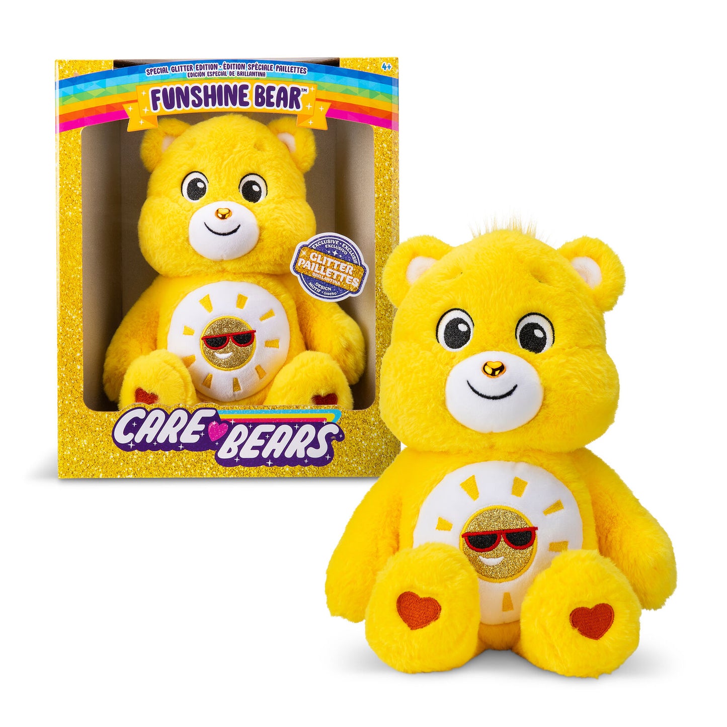 Limited Edition Glitter Belly Care Bear - Funshine