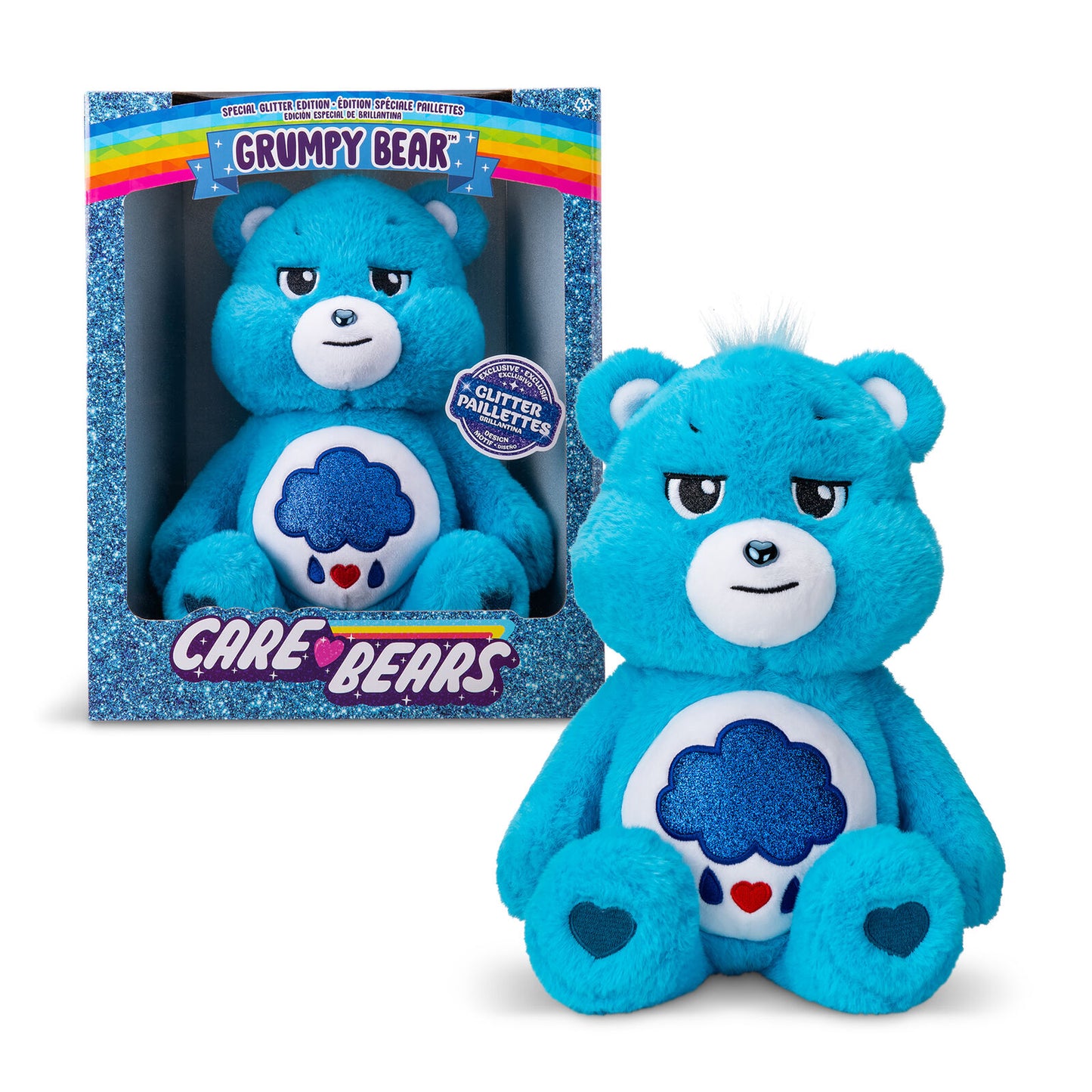 Limited Edition Glitter Belly Care Bear - Grumpy